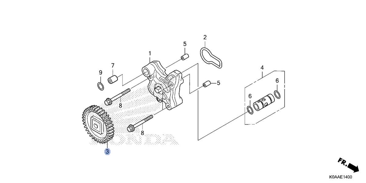 Honda OEM part 15130-K0A-DB0