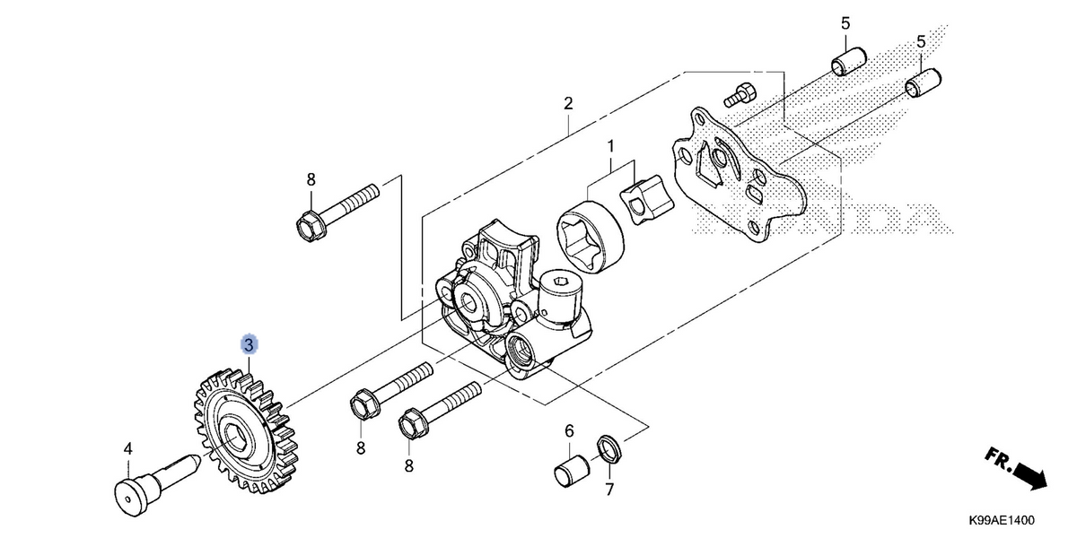 Honda OEM part 15130-K2K-D00