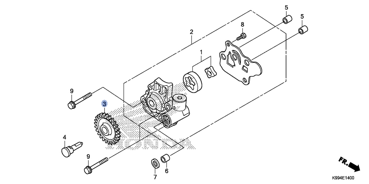 Honda OEM part 15130-K31-900