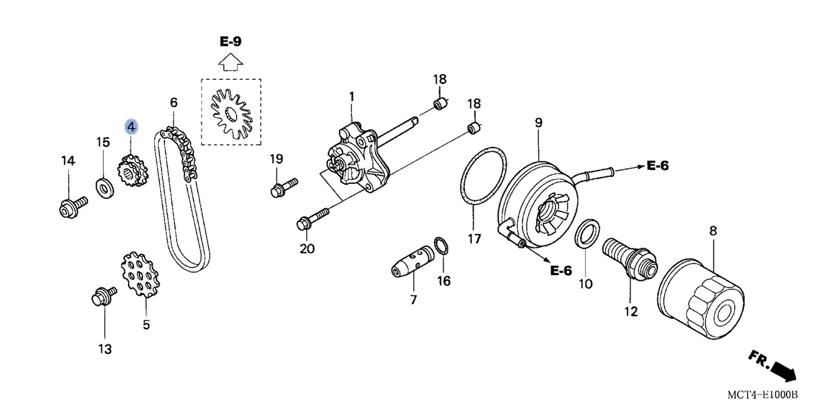 Honda OEM part 15131-MCT-000