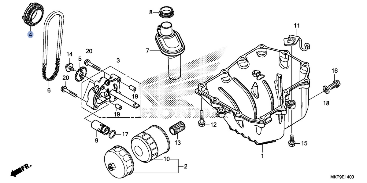 Honda OEM part 15131-MKP-D01
