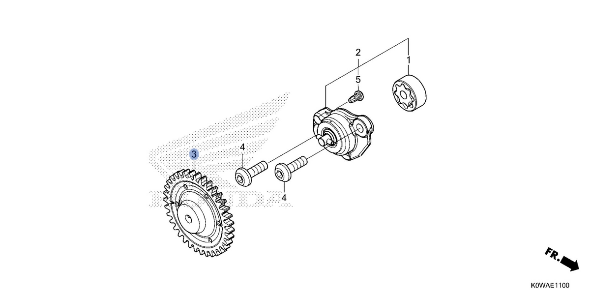 Honda OEM part 15133-K0R-D00