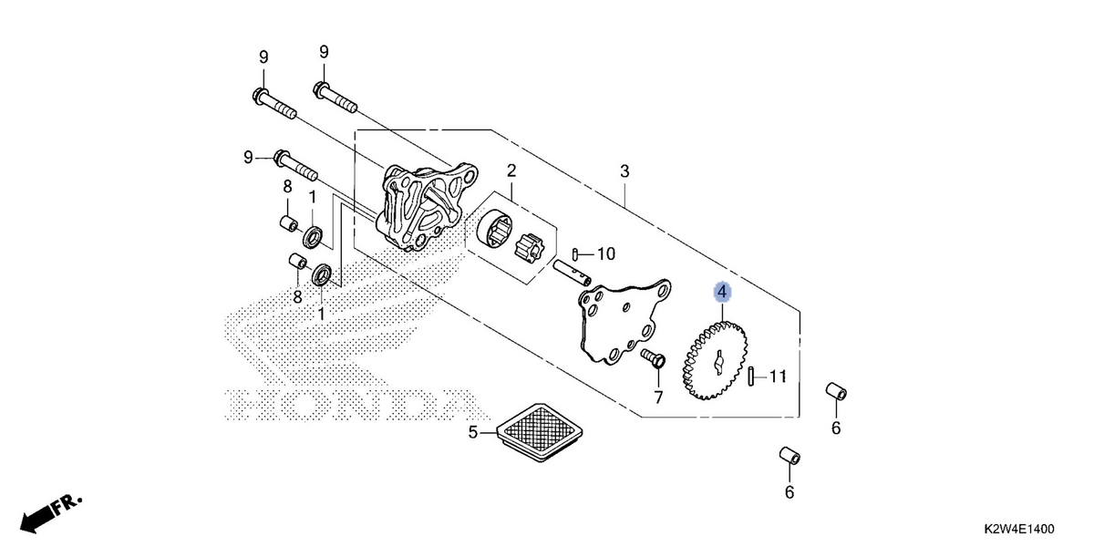 Honda OEM part 15133-K1M-T00