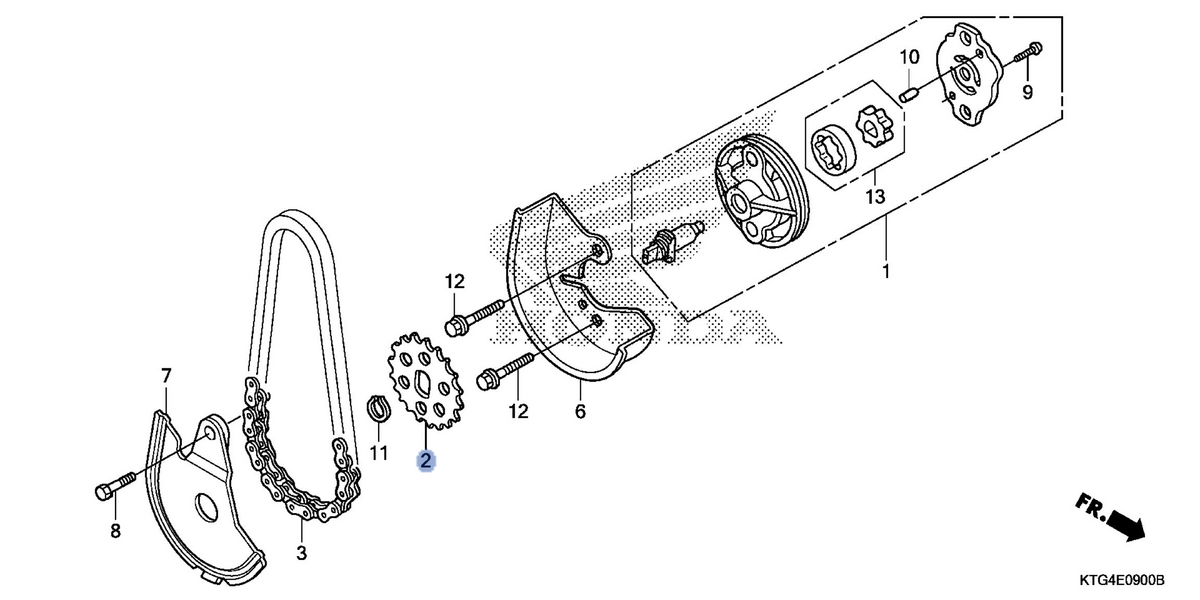 Honda OEM part 15133-KGF-910