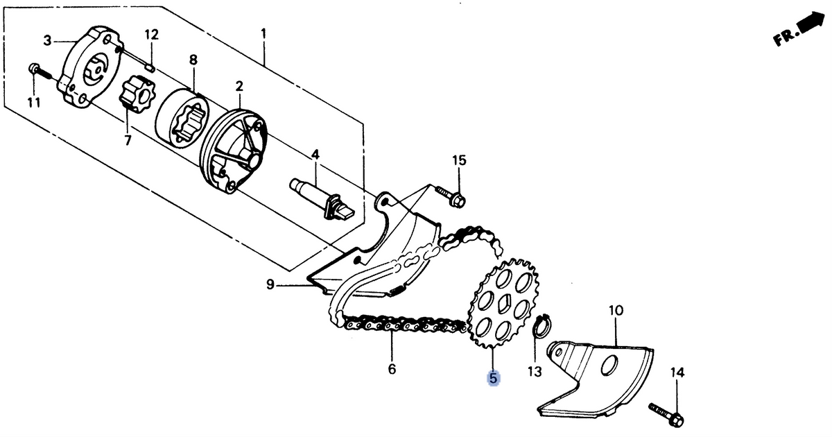 Honda OEM part 15133-KM1-000