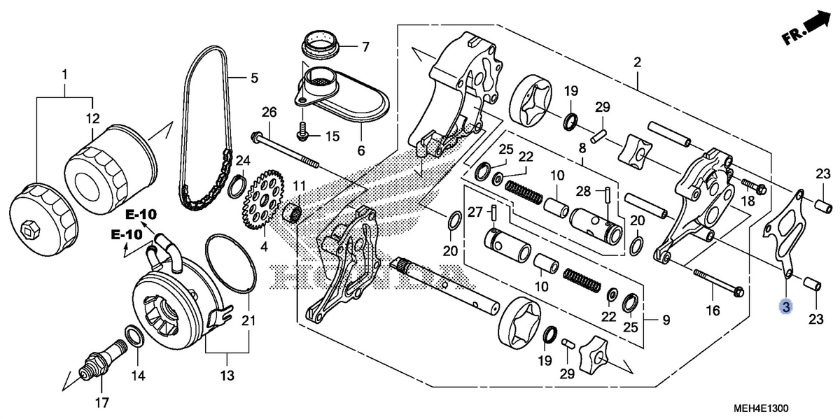 Honda OEM part 15133-MEH-003