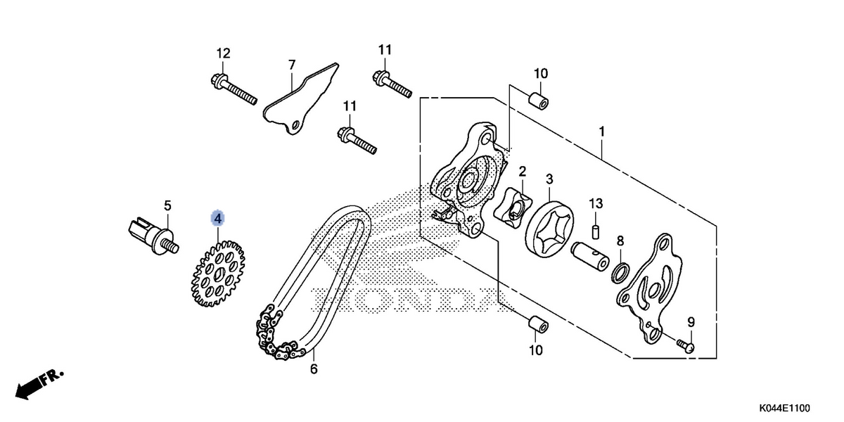 Honda OEM part 15134-K04-930