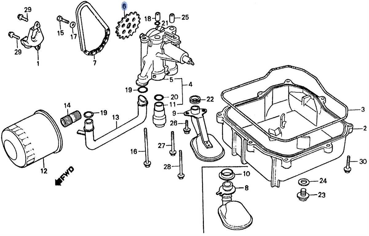 Honda OEM part 15134-KE8-010