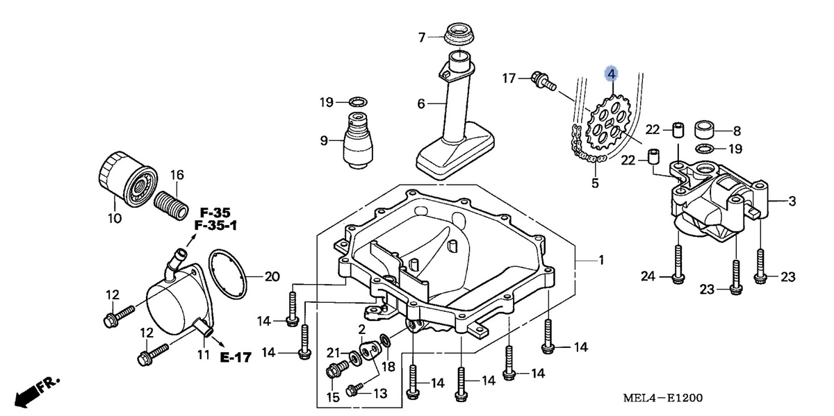 Honda OEM part 15134-MEL-000