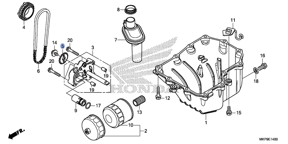 Honda OEM part 15134-MGZ-J00
