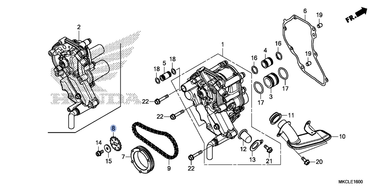 Honda OEM part 15134-MKC-A00