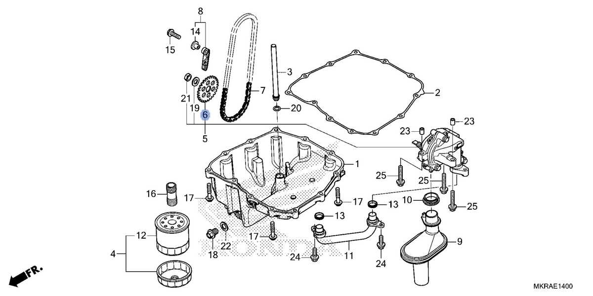 Honda OEM part 15134-MKR-D10