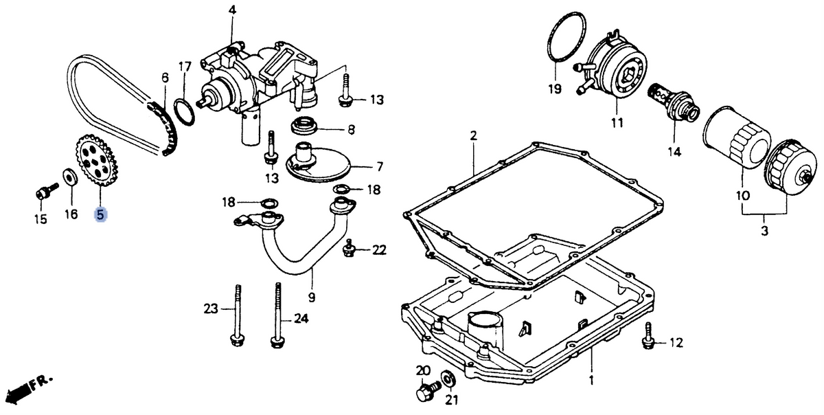 Honda OEM part 15134-MR1-000