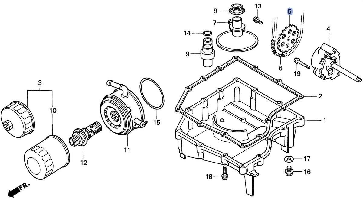 Honda OEM part 15134-MV9-670