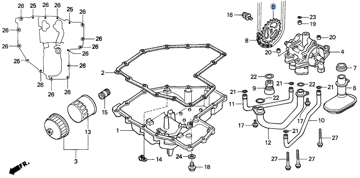 Honda OEM part 15134-MZ1-000