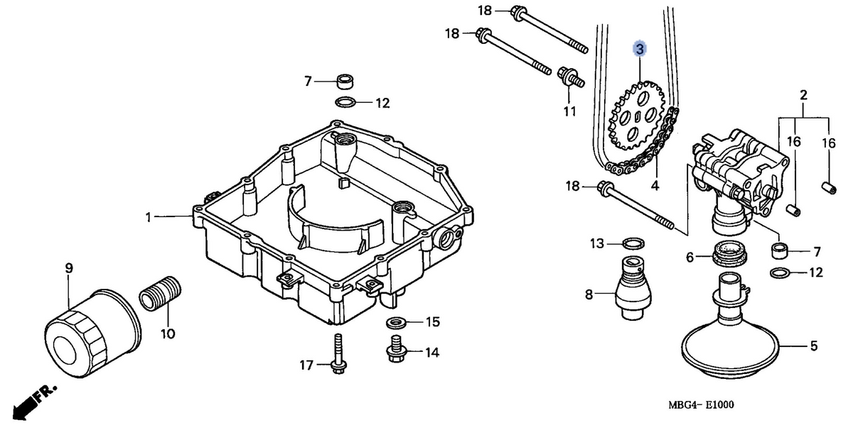 Honda OEM part 15134-MZ5-000