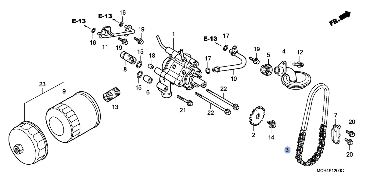 Honda OEM part 15136-MCH-003