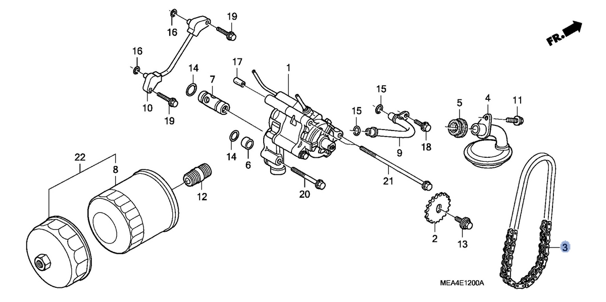 Honda OEM part 15136-MEA-671