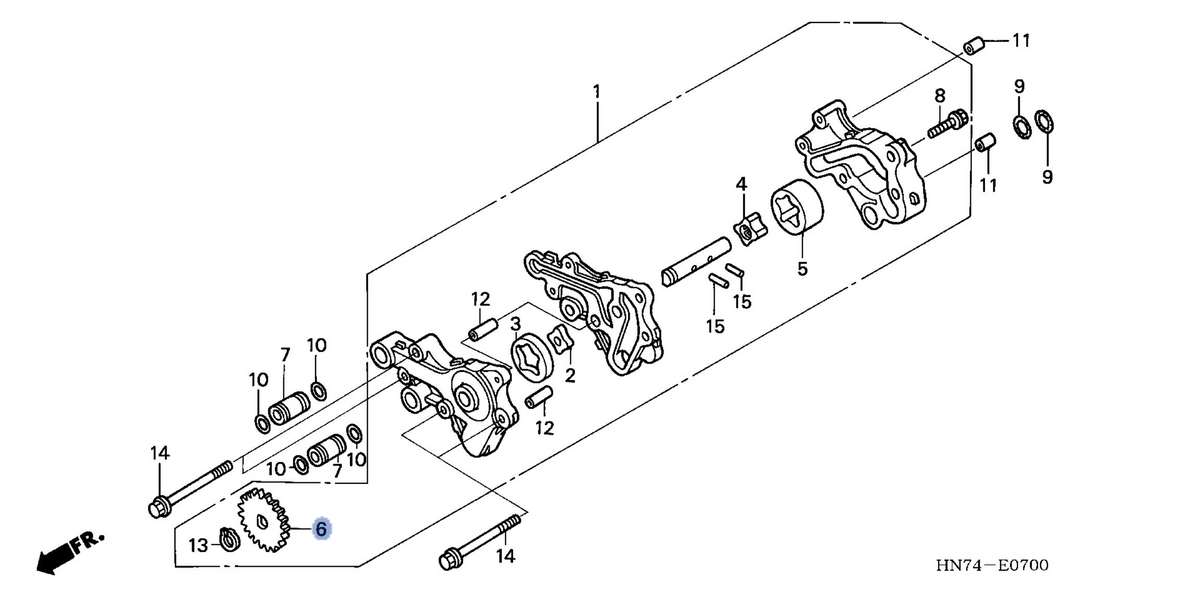 Honda OEM part 15140-HN7-000