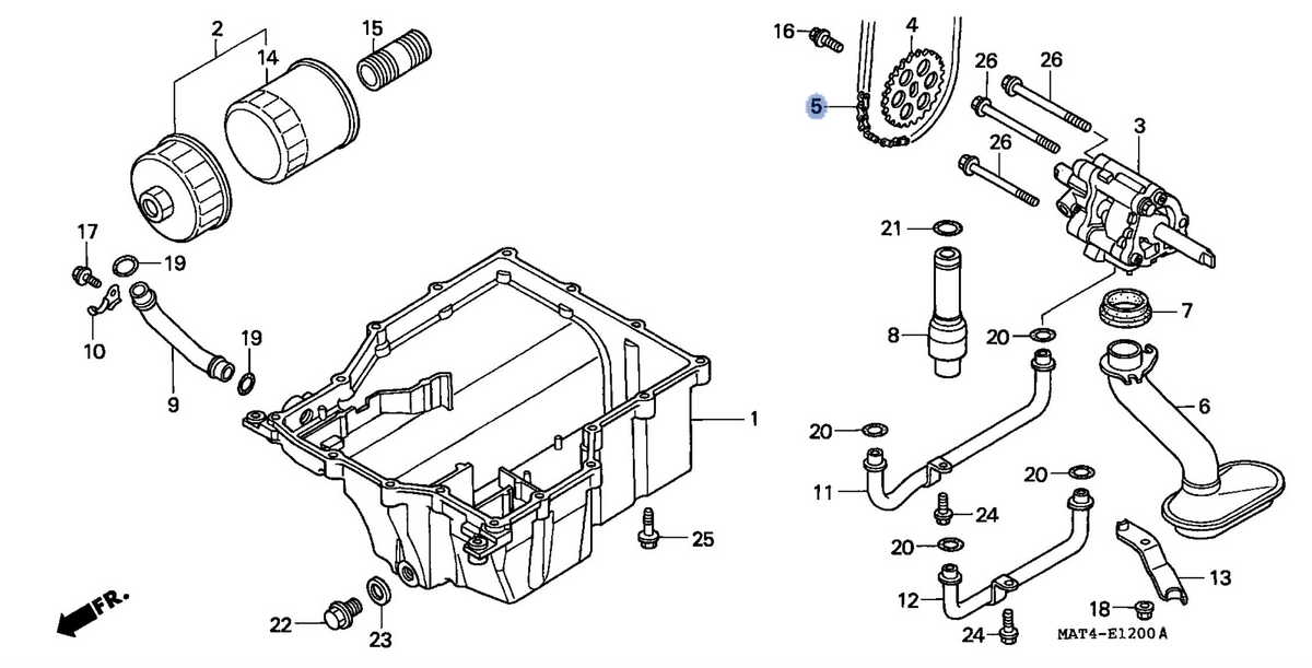 Honda OEM part 15140-MAT-003