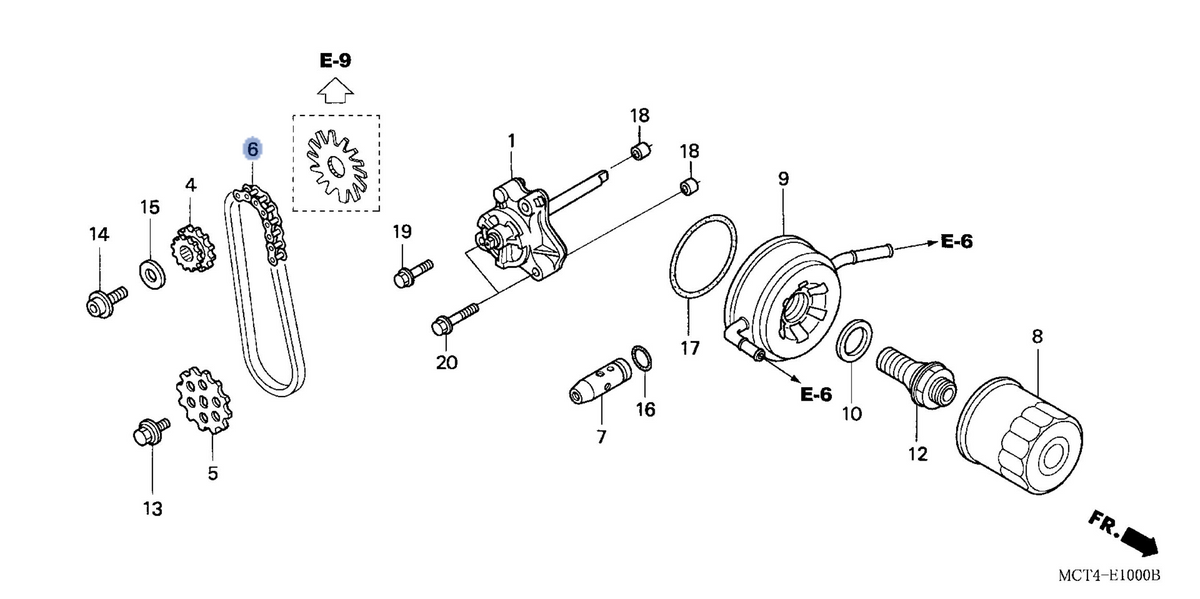 Honda OEM part 15140-MCT-003