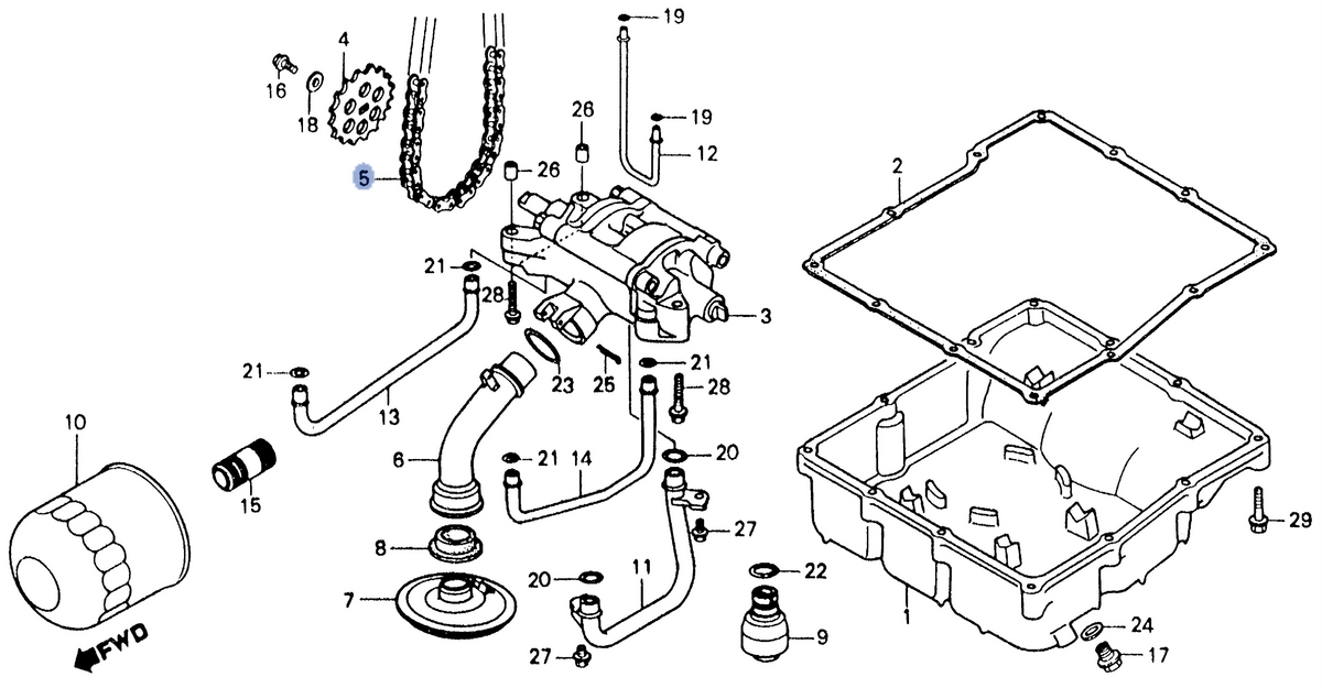 Honda OEM part 15140-ML7-003