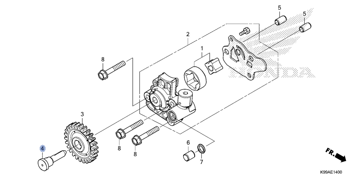 Honda OEM part 15141-K2K-D00