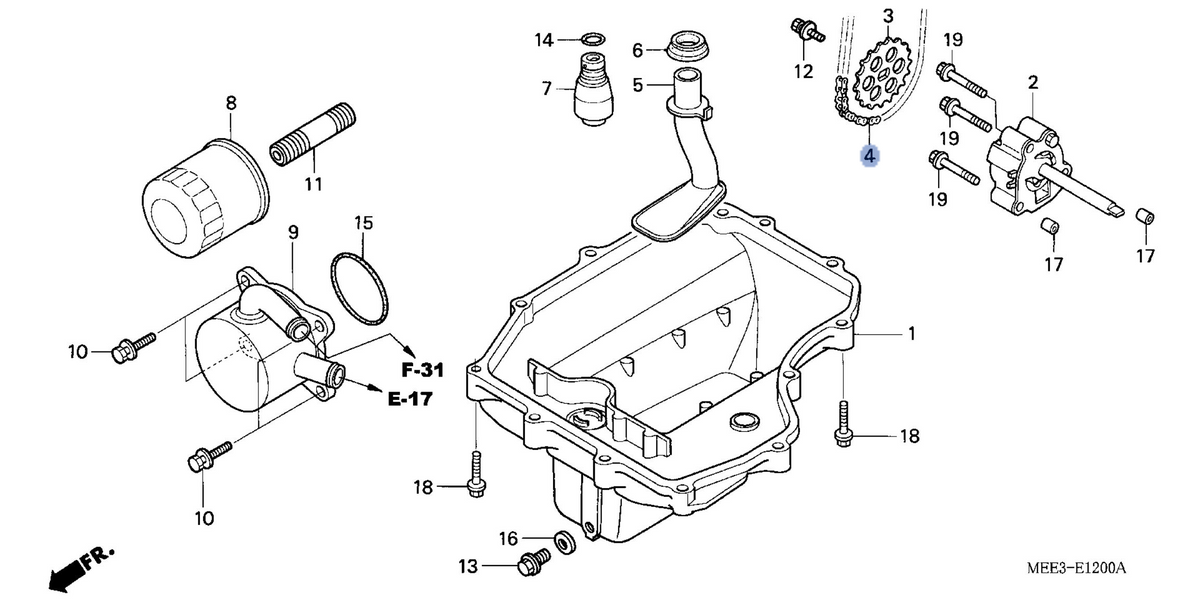 Honda OEM part 15141-MEE-000