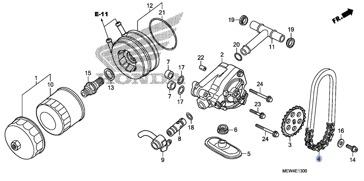 Honda OEM part 15141-MEW-921