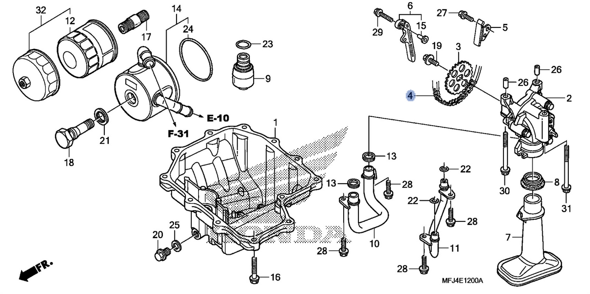 Honda OEM part 15141-MFJ-D01