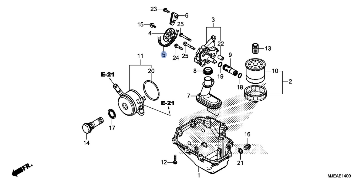 Honda OEM part 15141-MJE-D01