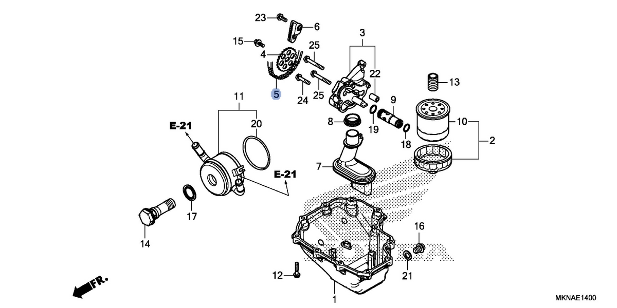 Honda OEM part 15141-MKN-D11