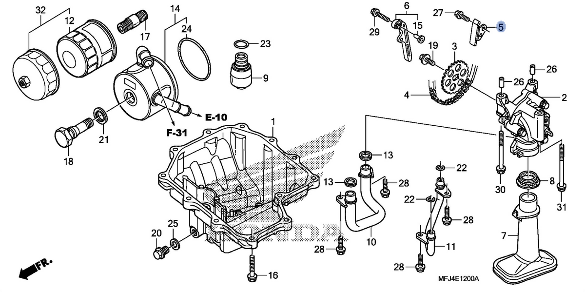 Honda OEM part 15145-MFJ-D00