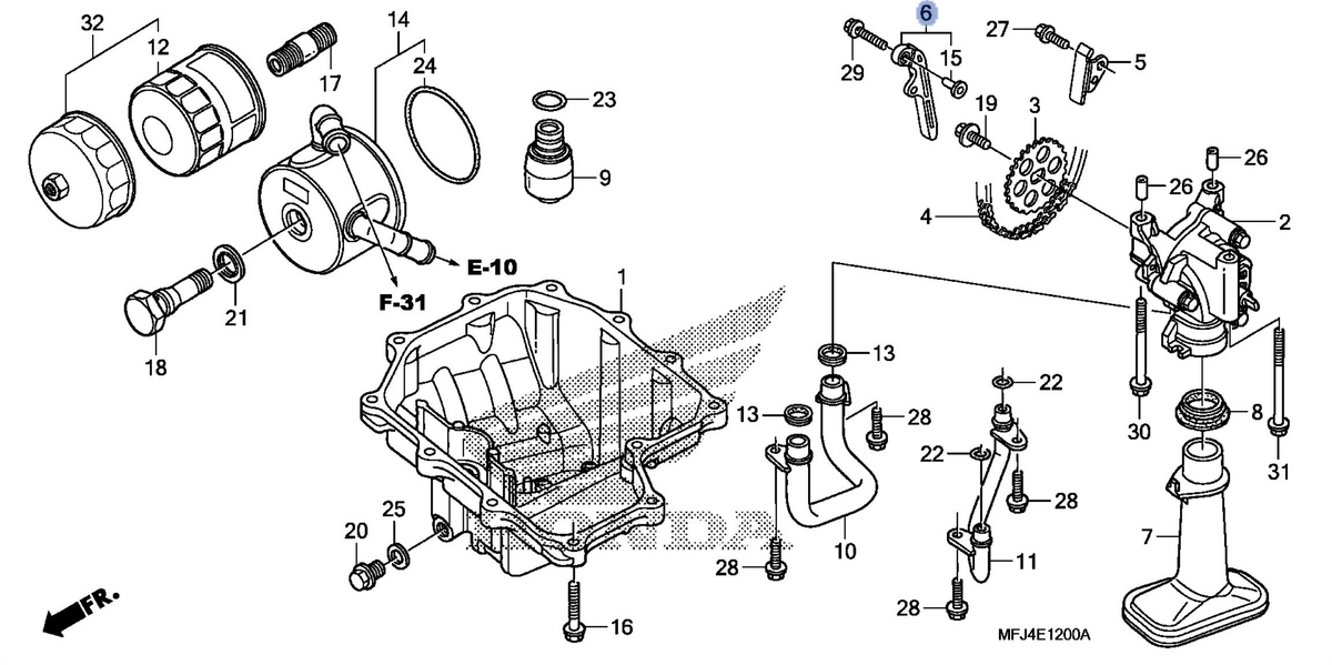 Honda OEM part 15146-MFJ-D00