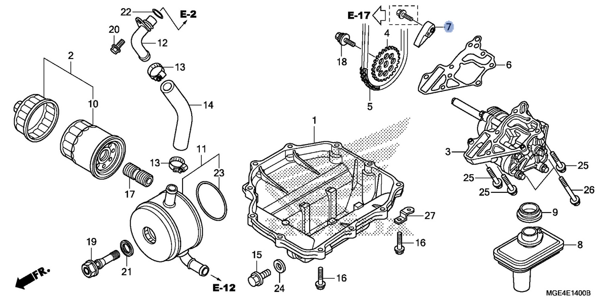 Honda OEM part 15146-MGE-000