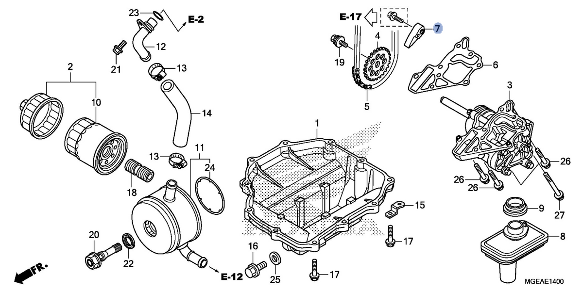 Honda OEM part 15146-MGE-D00
