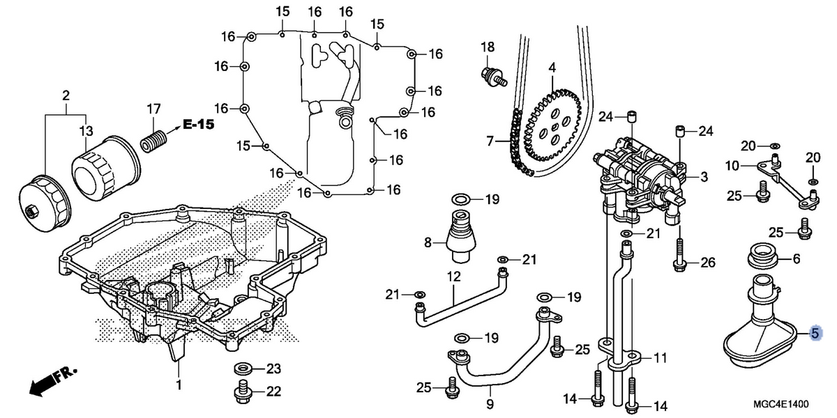 Honda OEM part 15150-MAZ-000