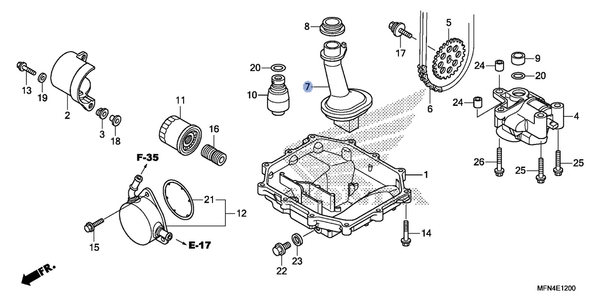 Honda OEM part 15150-MFA-D00