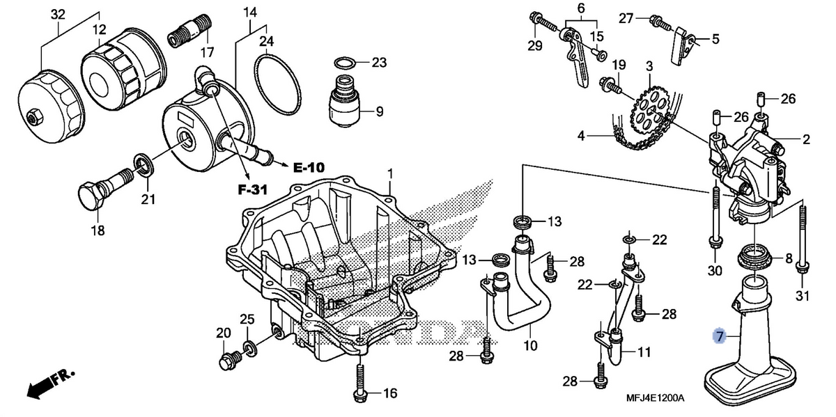 Honda OEM part 15150-MFJ-D01