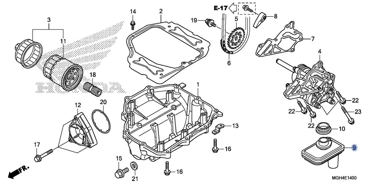 Honda OEM part 15150-MGH-640