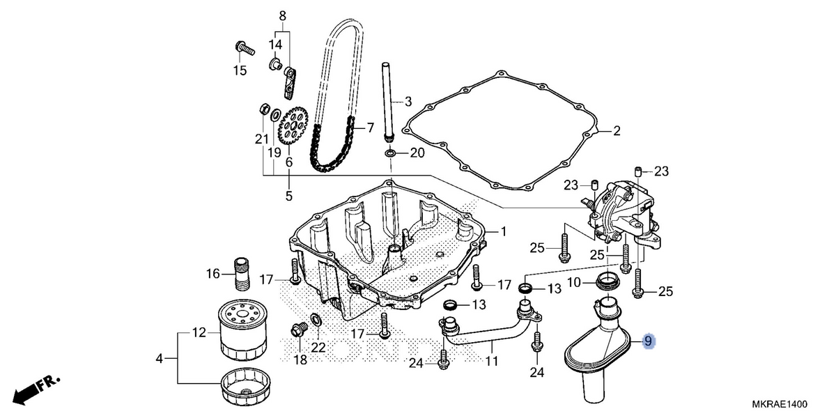 Honda OEM part 15150-MKR-D10