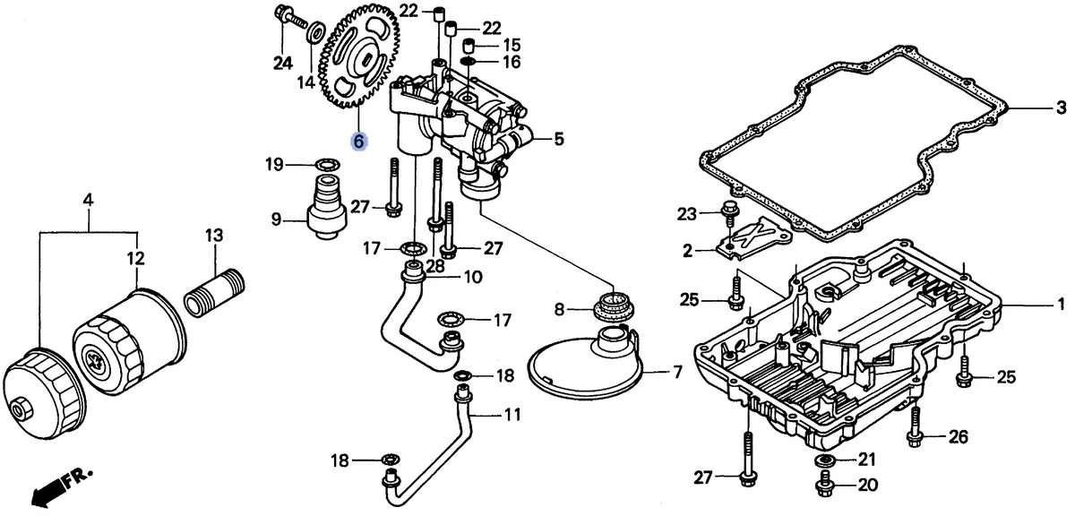 Honda OEM part 15151-MJ0-000