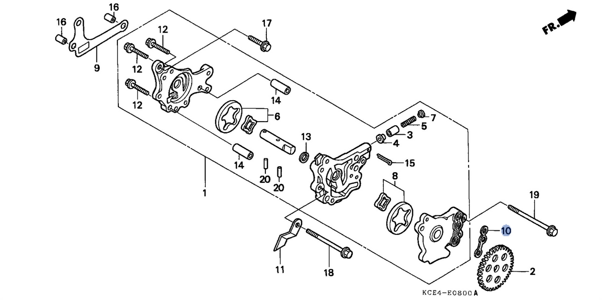 Honda OEM part 15152-KCZ-000