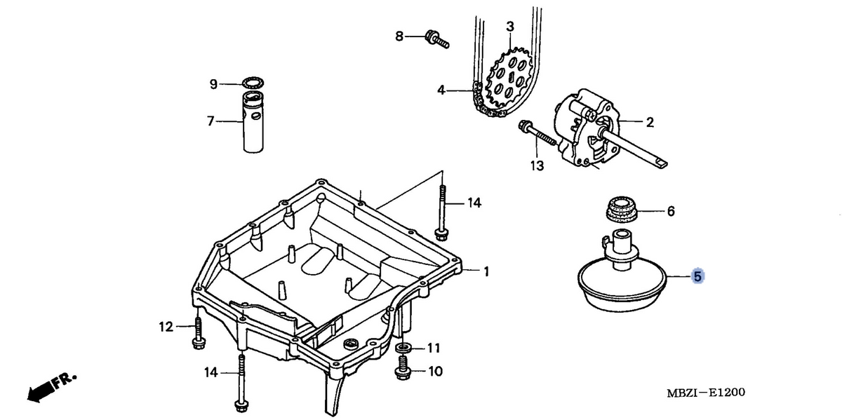 Honda OEM part 15153-MBZ-610