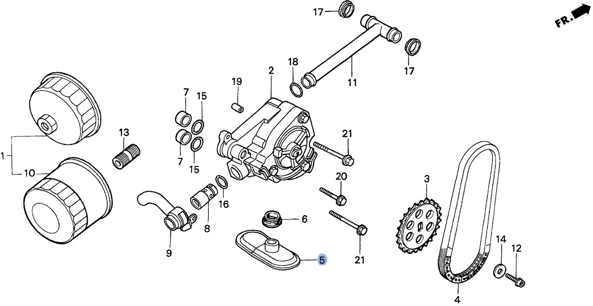 Honda OEM part 15153-MY1-000