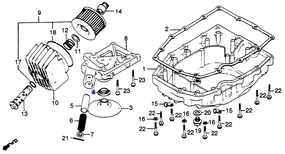 Honda OEM part 15154-425-000