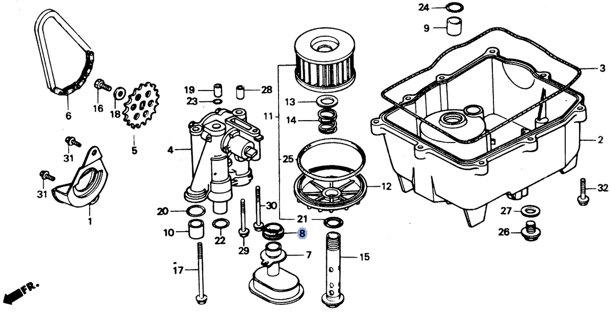 Honda OEM part 15154-KV0-000