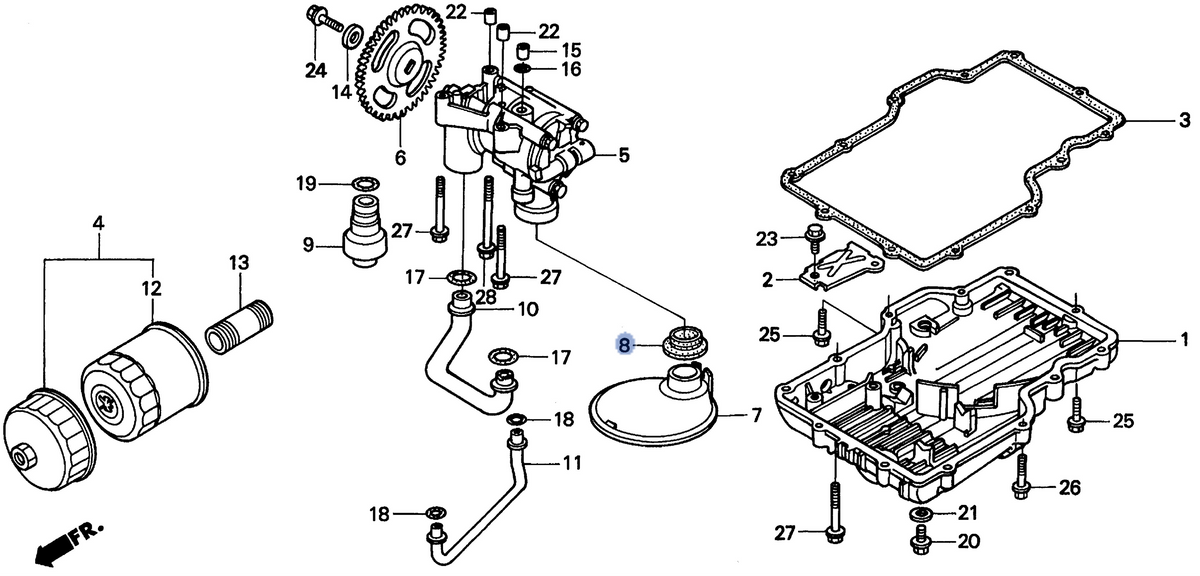Honda OEM part 15154-MJ0-000