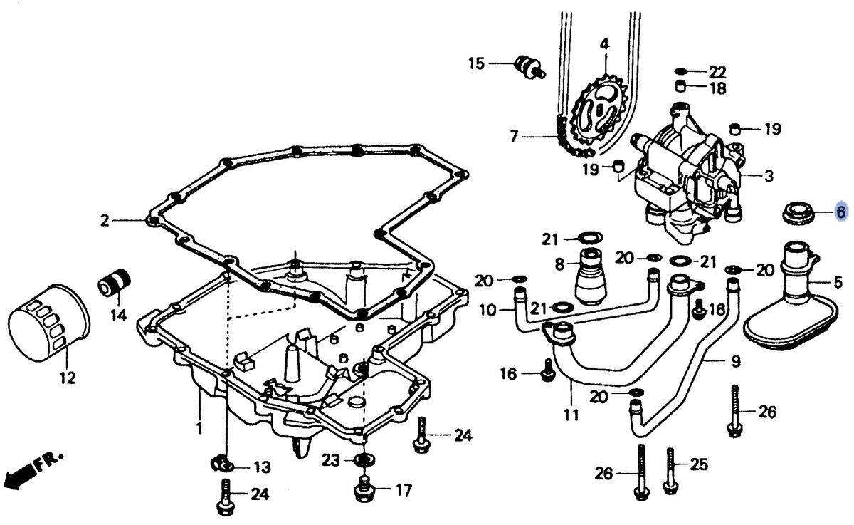 Honda OEM part 15154-MM5-000