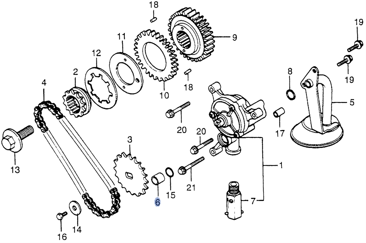 Honda OEM part 15155-300-000